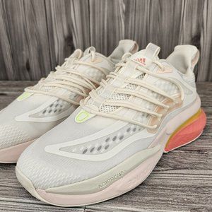 Adidas AlphaBoostV1Off White Wonder Lucid Lemon Running Shoe-Women's Size 10 NEW